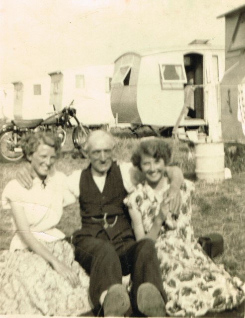 Grandad Adams with Pat and Janet
