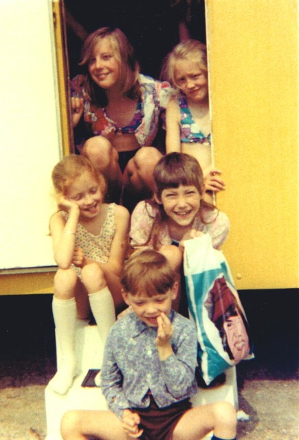 Karen Julie Sue Lynne And Dave - Selsey 1973  001
