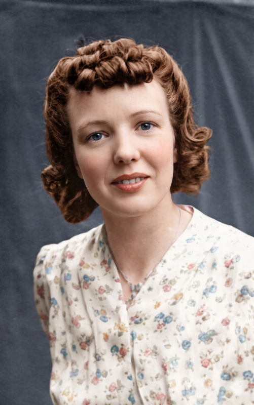 Auntie Eva Adams nee Ashfield  Colourised
