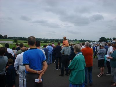 A day at Leicester races with Thom - Ron and Steve
