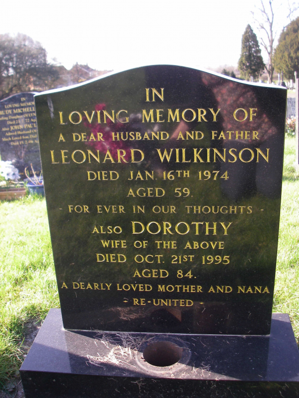 Dorothy Grosvenor and Leonard Wilkinson

