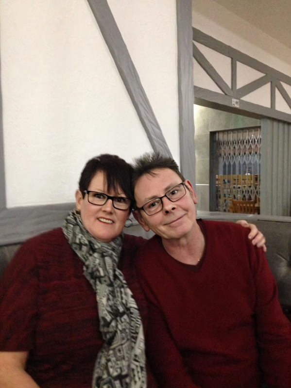 Gary With his sister Susan-Enhanced
