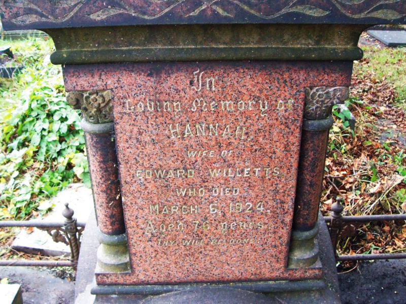 Hannah Willetts Troman Monument - St Pauls - Blackheath
