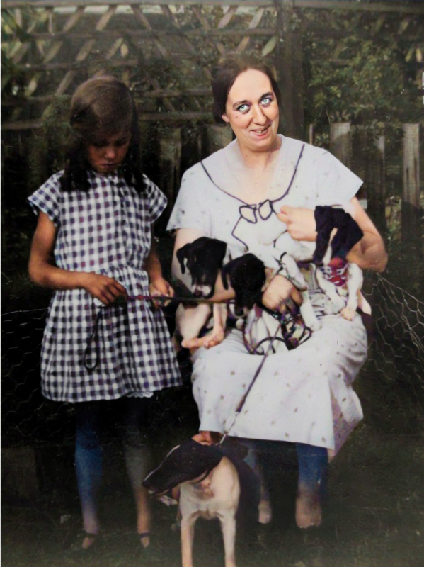 Lynda Louisa Griffin and Rona-Colorized-Enhanced
