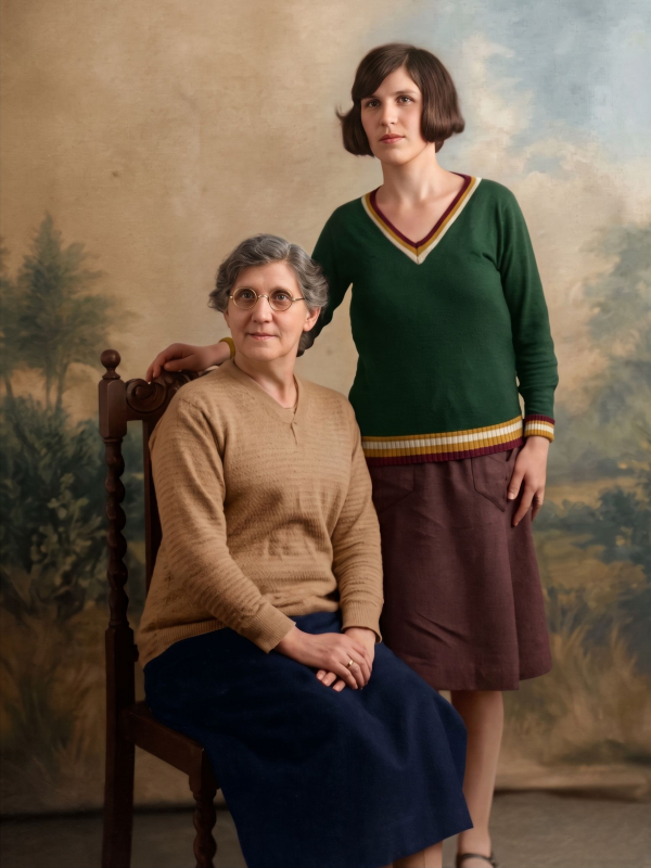 Ann Rebecca Grosvenor with Violet Hyde
