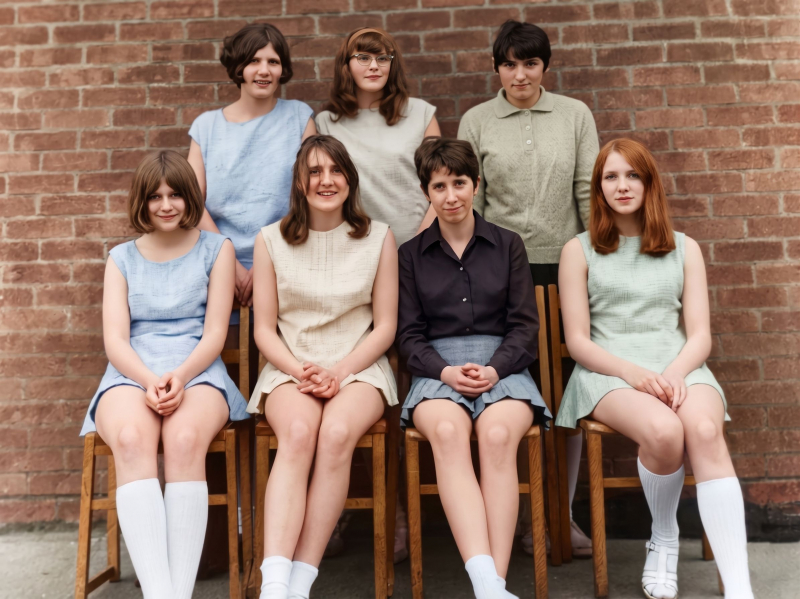 Barbara Bowring nee Harbutt Middle top row

