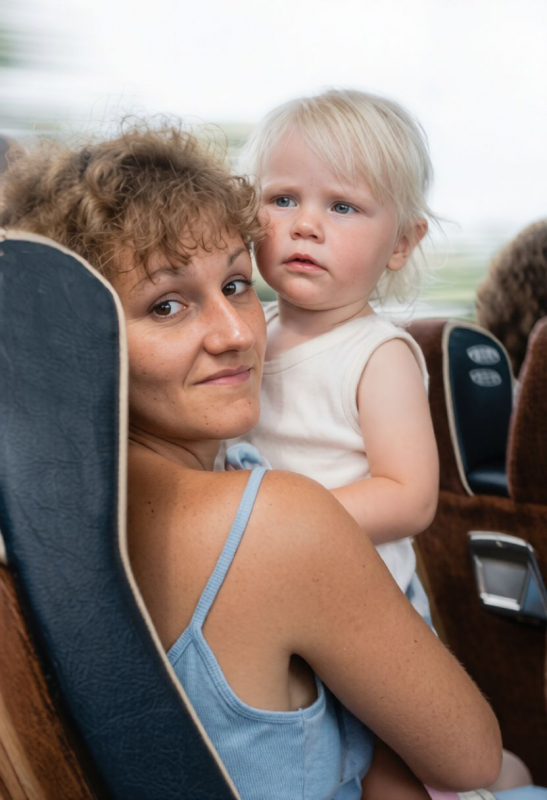 Barbara and Emily - On Coach - 1a
