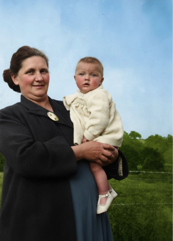 Ethel Dorothy Adams - and Baby
