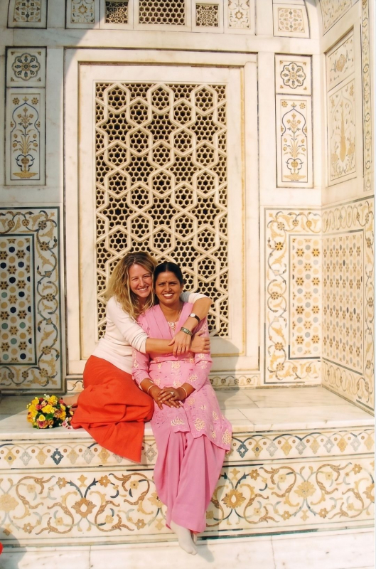 Lisa and Friend - Taj Mahal India - 2004
