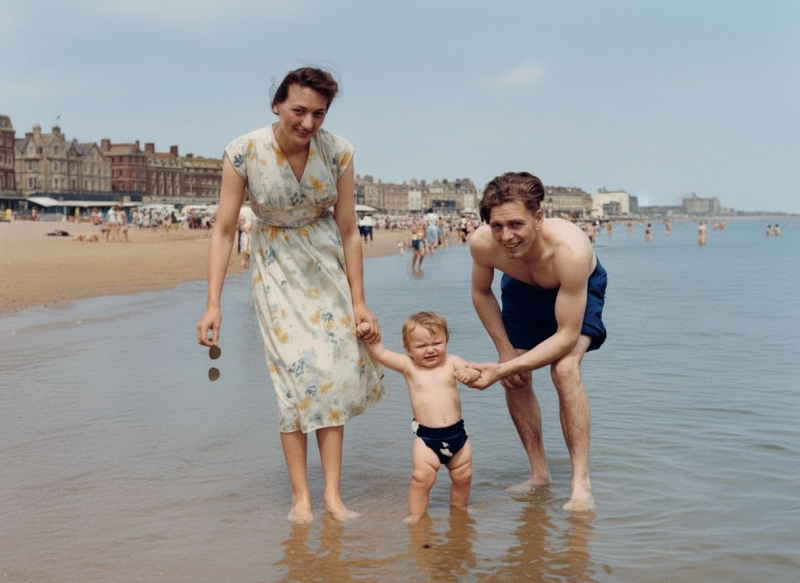 Mom - Dad and Steve - Having a Paddle 1a
