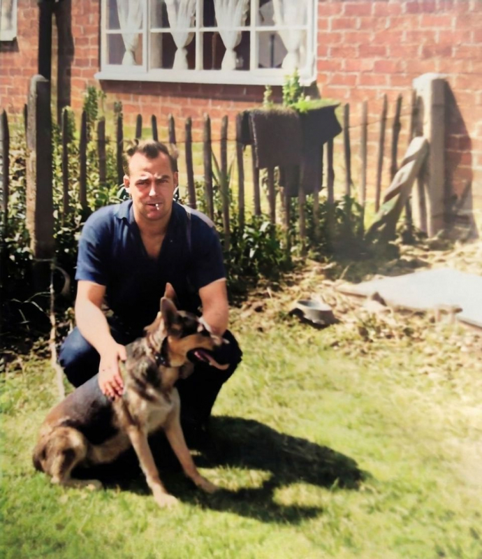 Richard Priest with Dog
