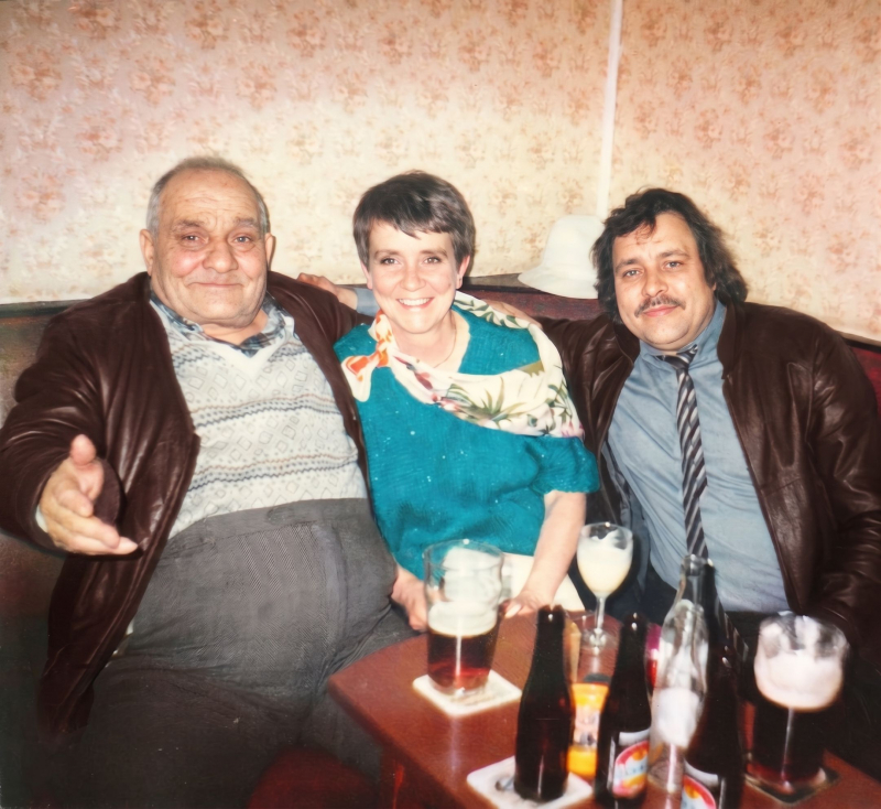Susan Homer nee Witherford with her Father and Husband - 026
