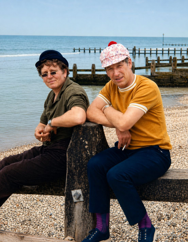 Thomas Harbutt and Les Weaver - I think at Selsey 1969
