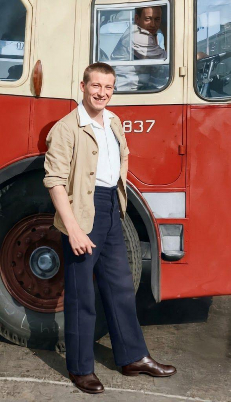 Uncle Les Weaver and Bus
