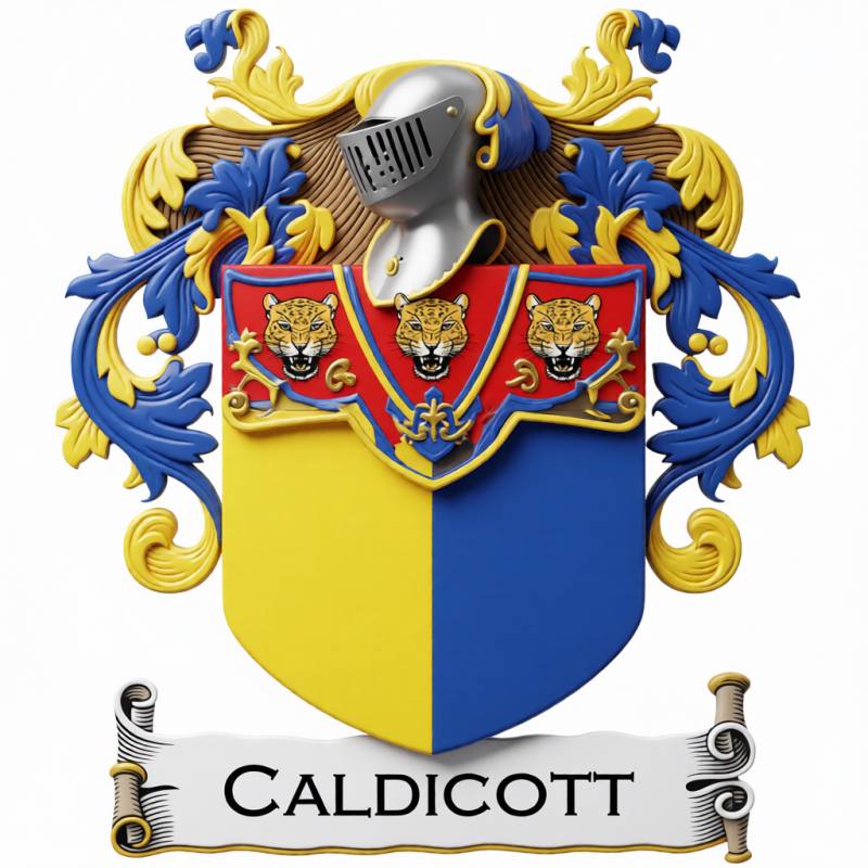 Caldicott Family Crest - 02

