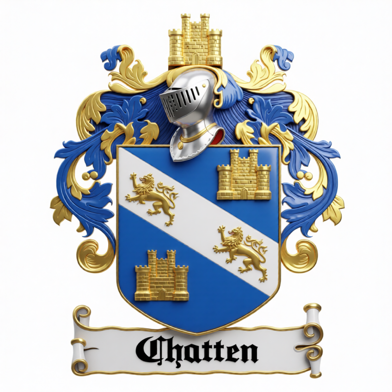 Chatten Family Crest - 1
