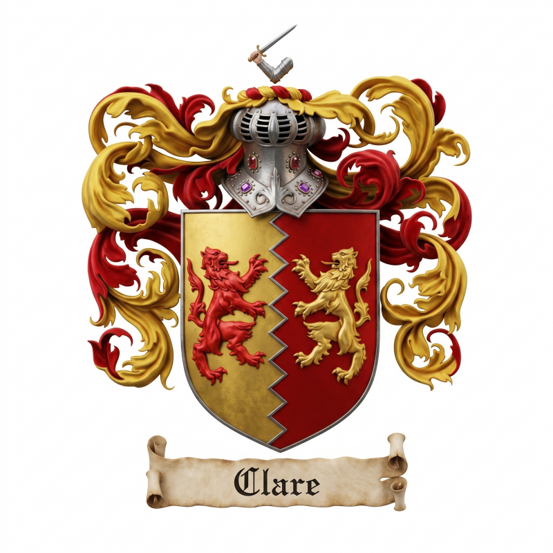 Clare Family Crest - 1

