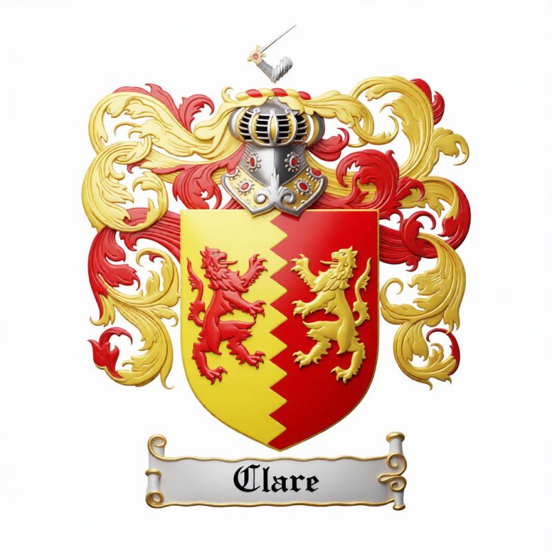 Clare Family Crest - 3
