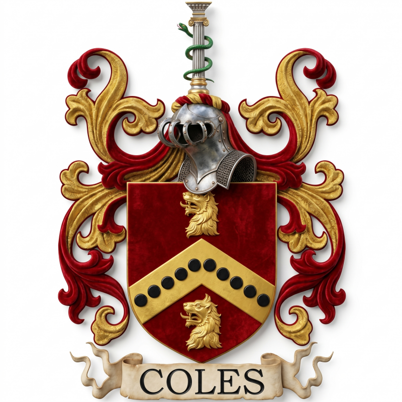 Coles Family Crest - 1
