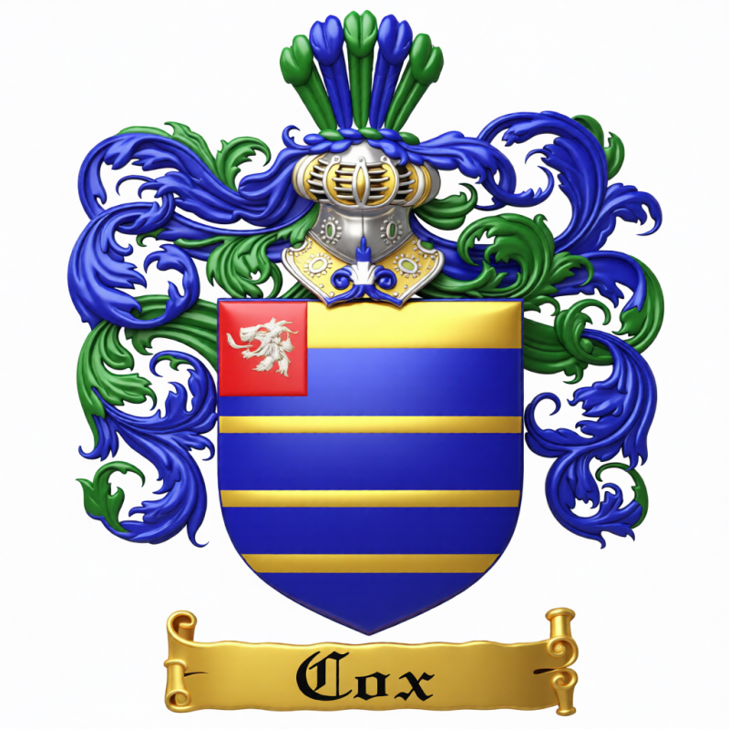 Cox Family Crest - 1
