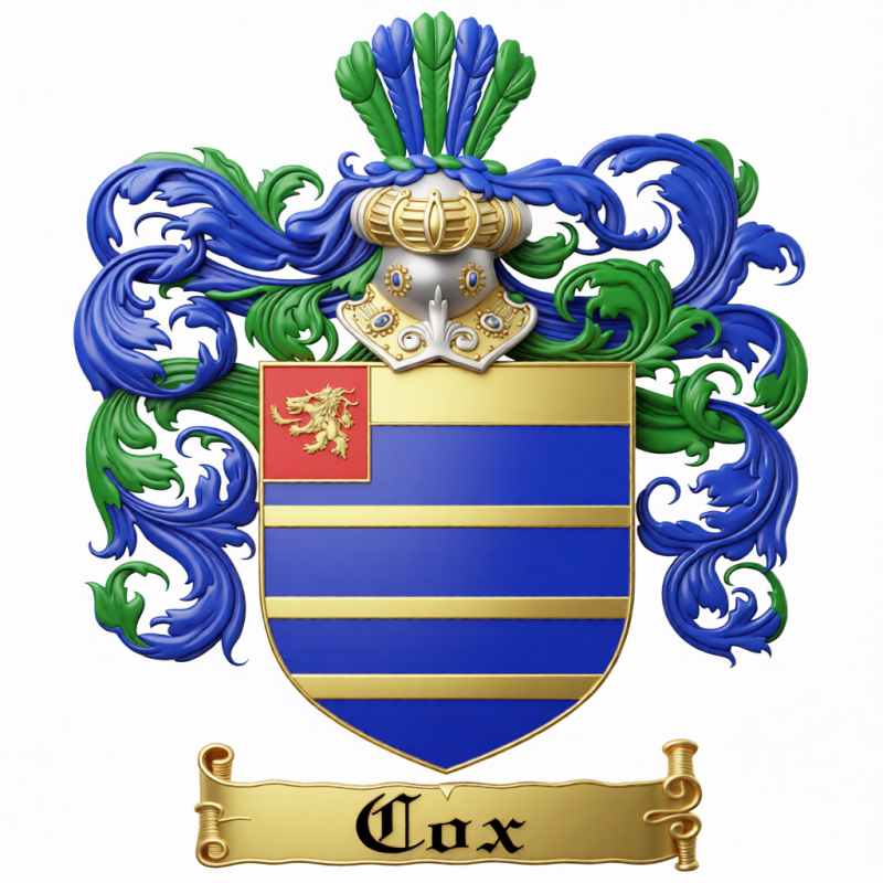 Cox Family Crest - 2
