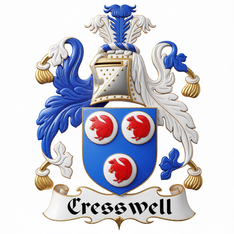 Cresswell Family Crest - 2
