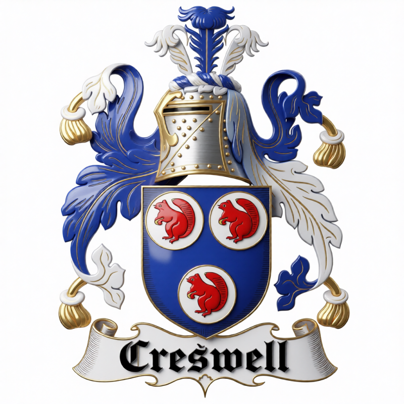 Creswell Family Crest - 4
