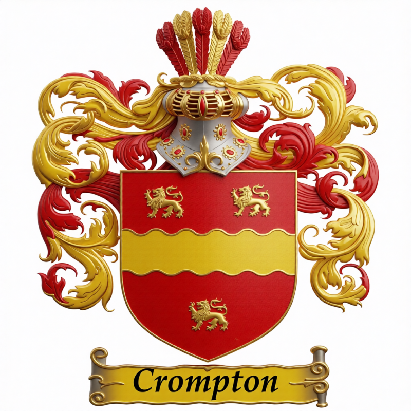 Crompton Family Crest - 2
