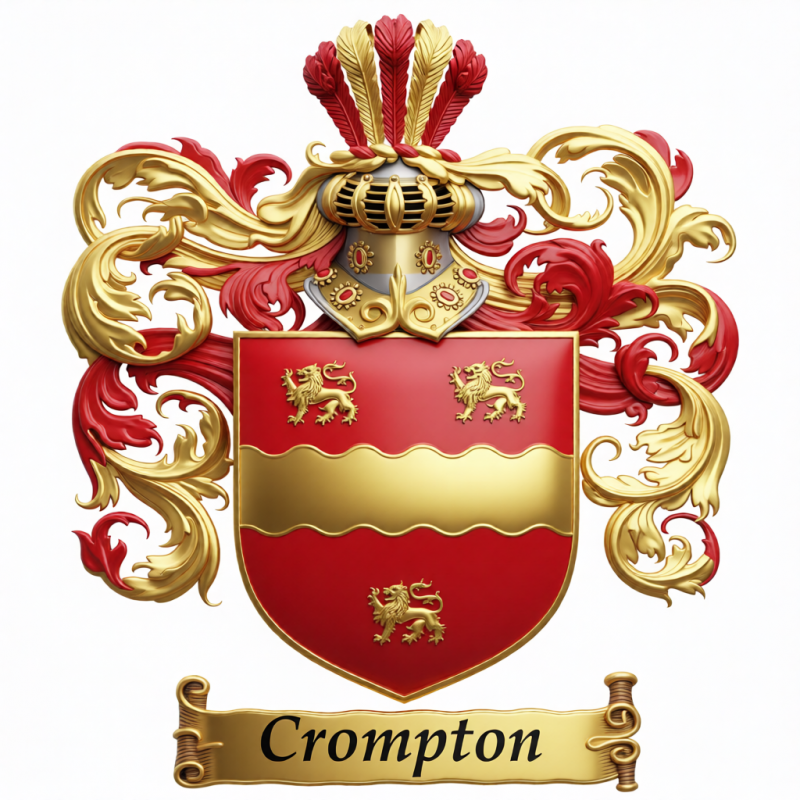 Crompton Family Crest - 4
