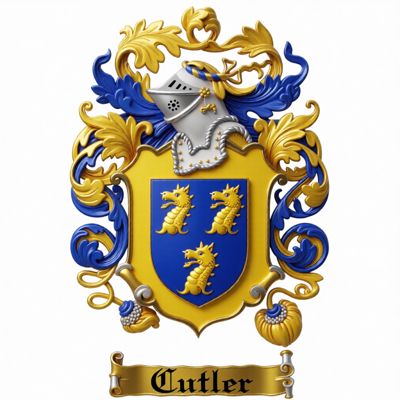 Cutler Family Crest - 3
