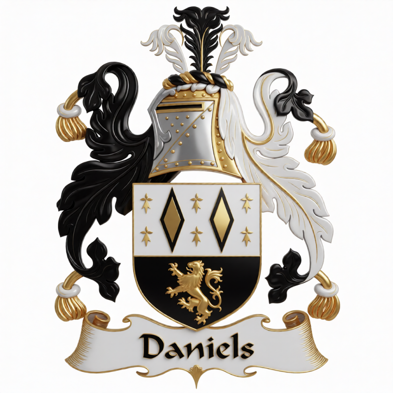 Daniels Family Crest - 3
