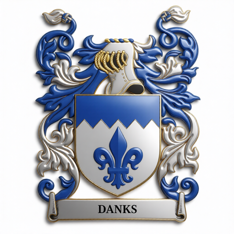 Danks Family Crest - 3
