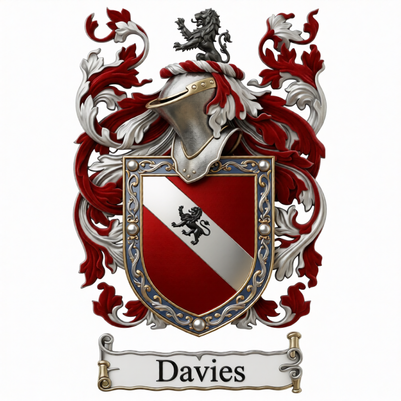 Davies Family Crest - 4
