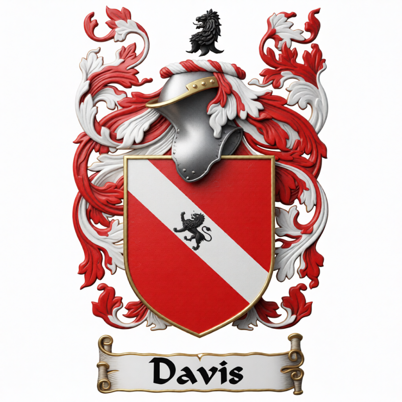 Davis Family Crest - 1
