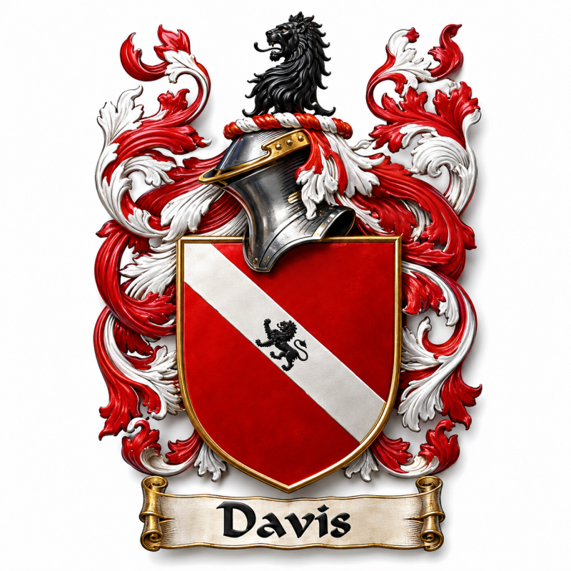 Davis Family Crest - 3
