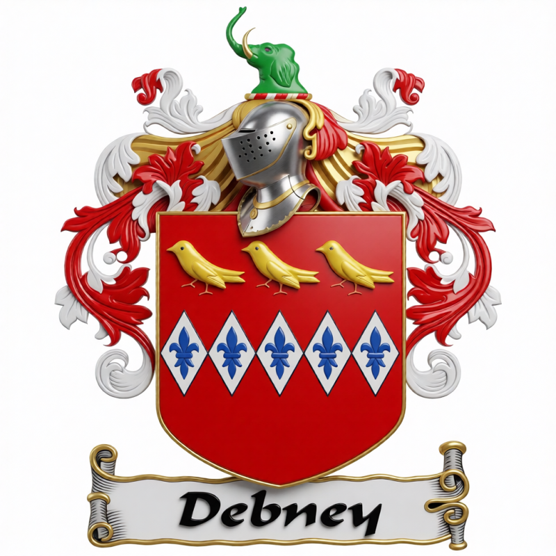 Debney Family Crest - 4

