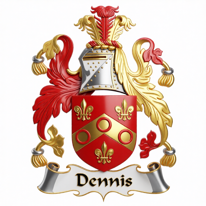 Dennis Family Crest - 2
