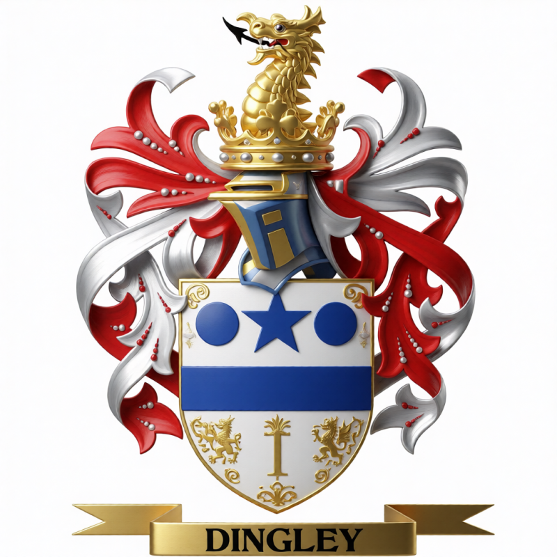 Dingley Family Crest - 4
