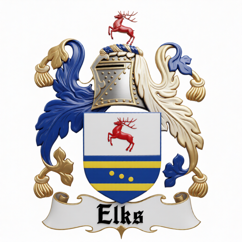 Elks Family Crest - 3
