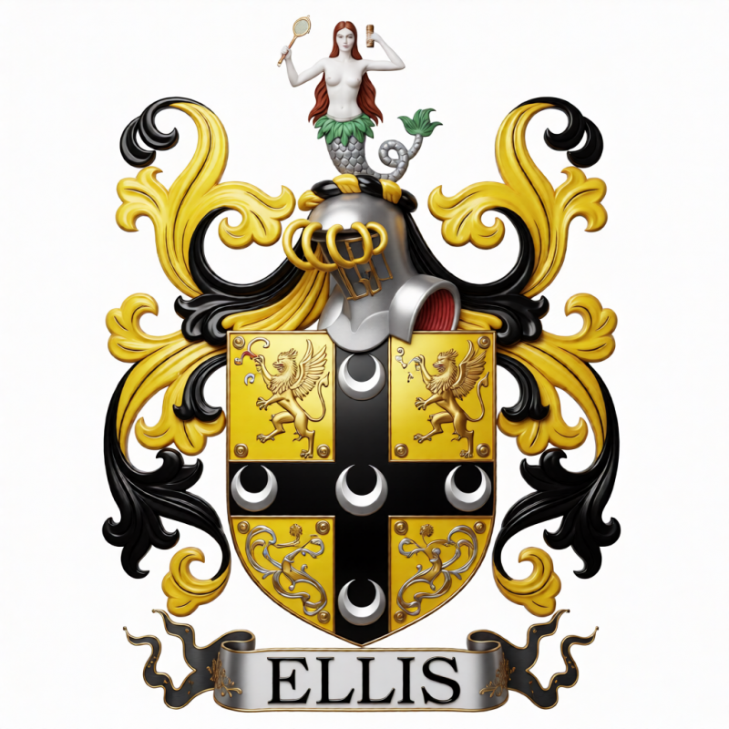 Ellis Family Crest - 1
