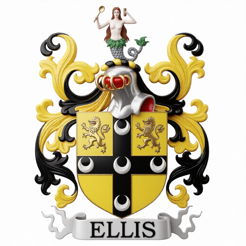 Ellis Family Crest - 3
