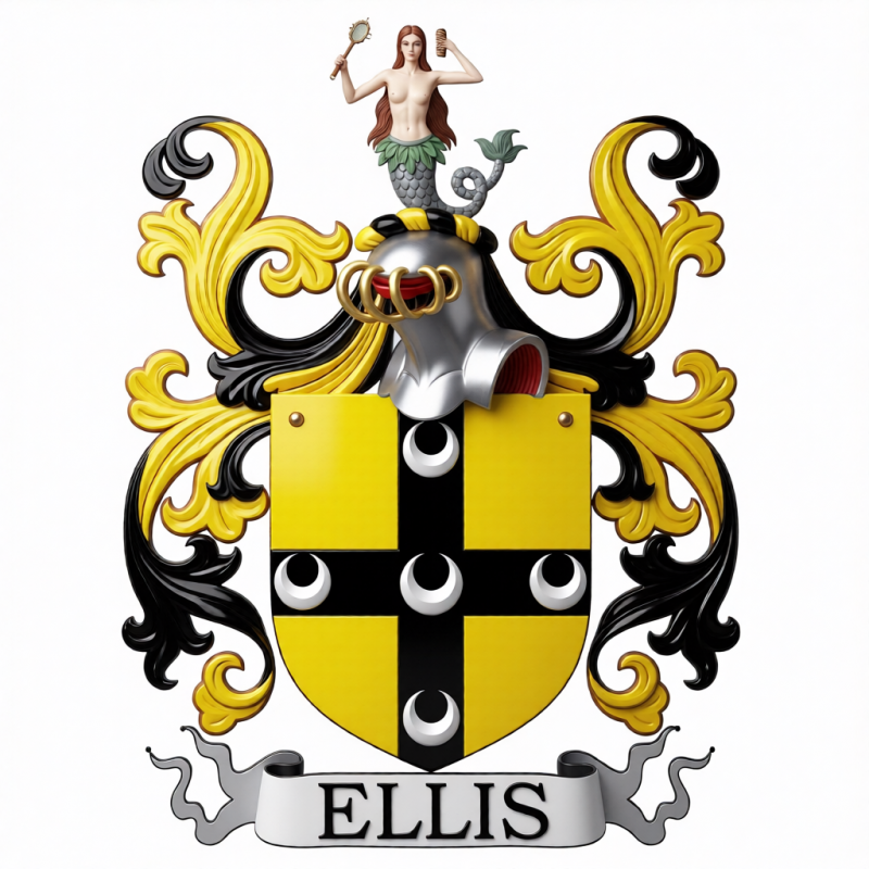 Ellis Family Crest - 5
