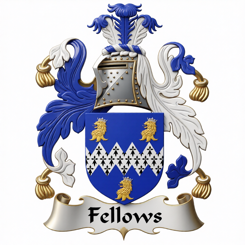 Fellows Family Crest - 1
