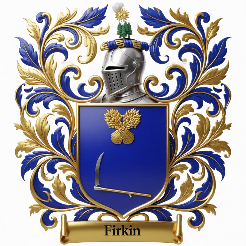 Firkin Family Crest - 4
