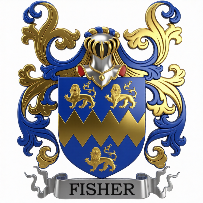 Fisher Family Crest - 7

