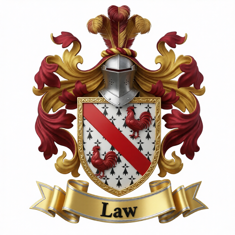 Law Family Crest - 11
