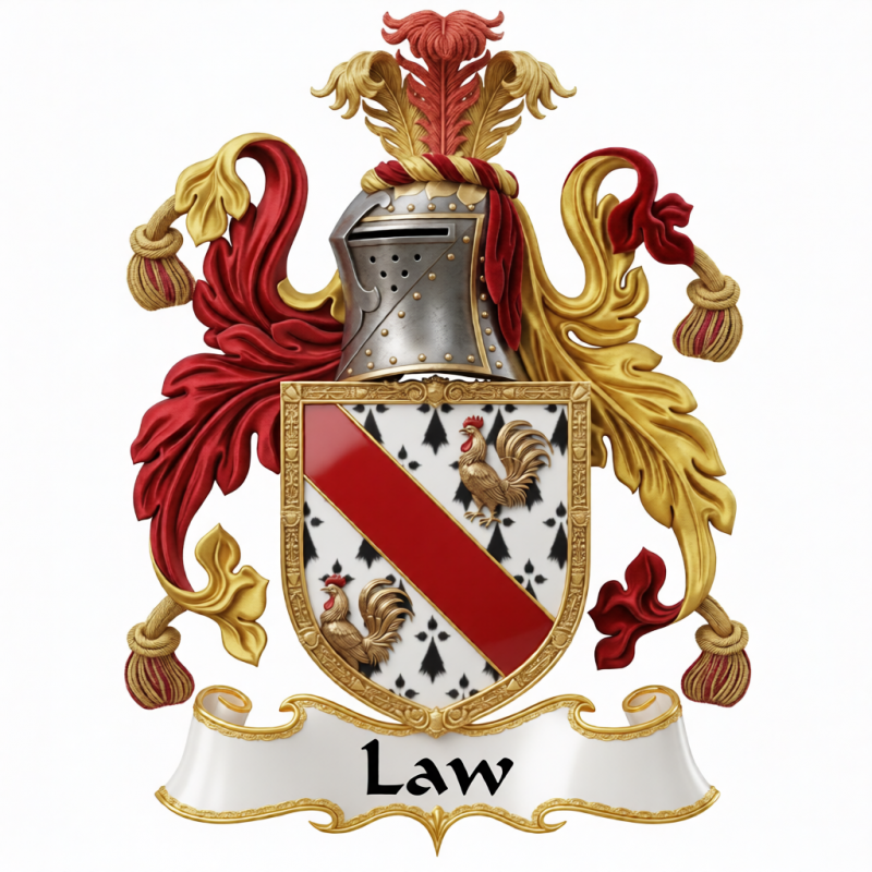 Law Family Crest - 7
