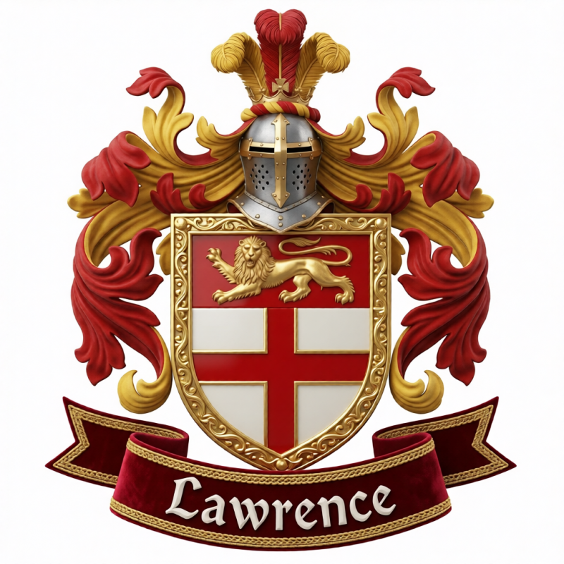 Lawrence Family Crest - 4
