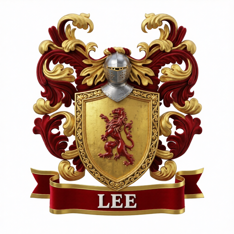 Lee Family Crest - 3
