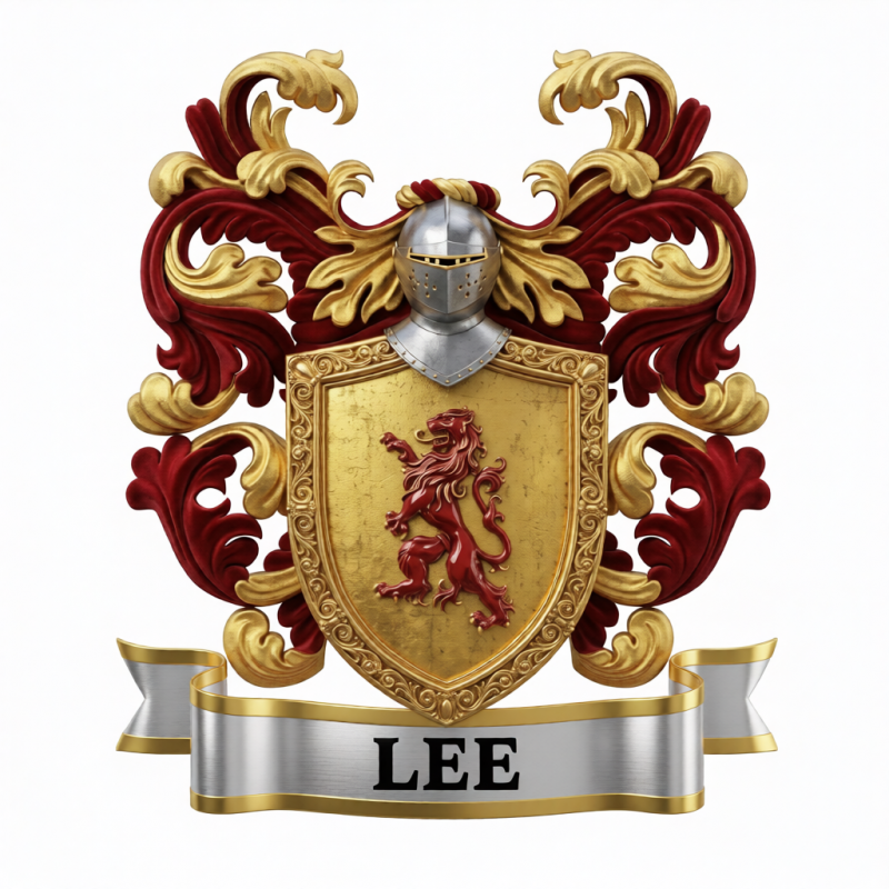 Lee Family Crest - 4
